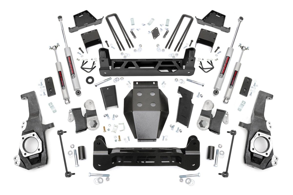 GMC Sierra 2500 HD Suspension Lift Kit - Rough Country - Non-Torsion Drop (NTD), 7 Inch - '20-'25